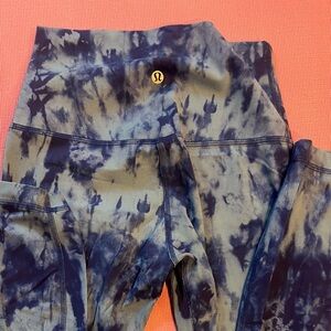 Lululemon Align high waist Blue Tie-Dye Leggings